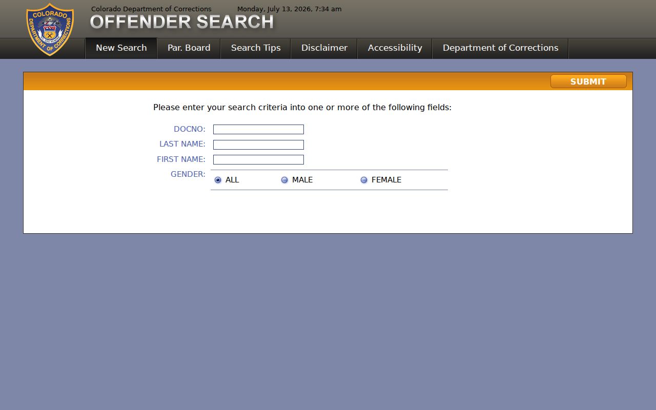 Arapahoe County criminal court records Colorado DOC inmate locator distinction