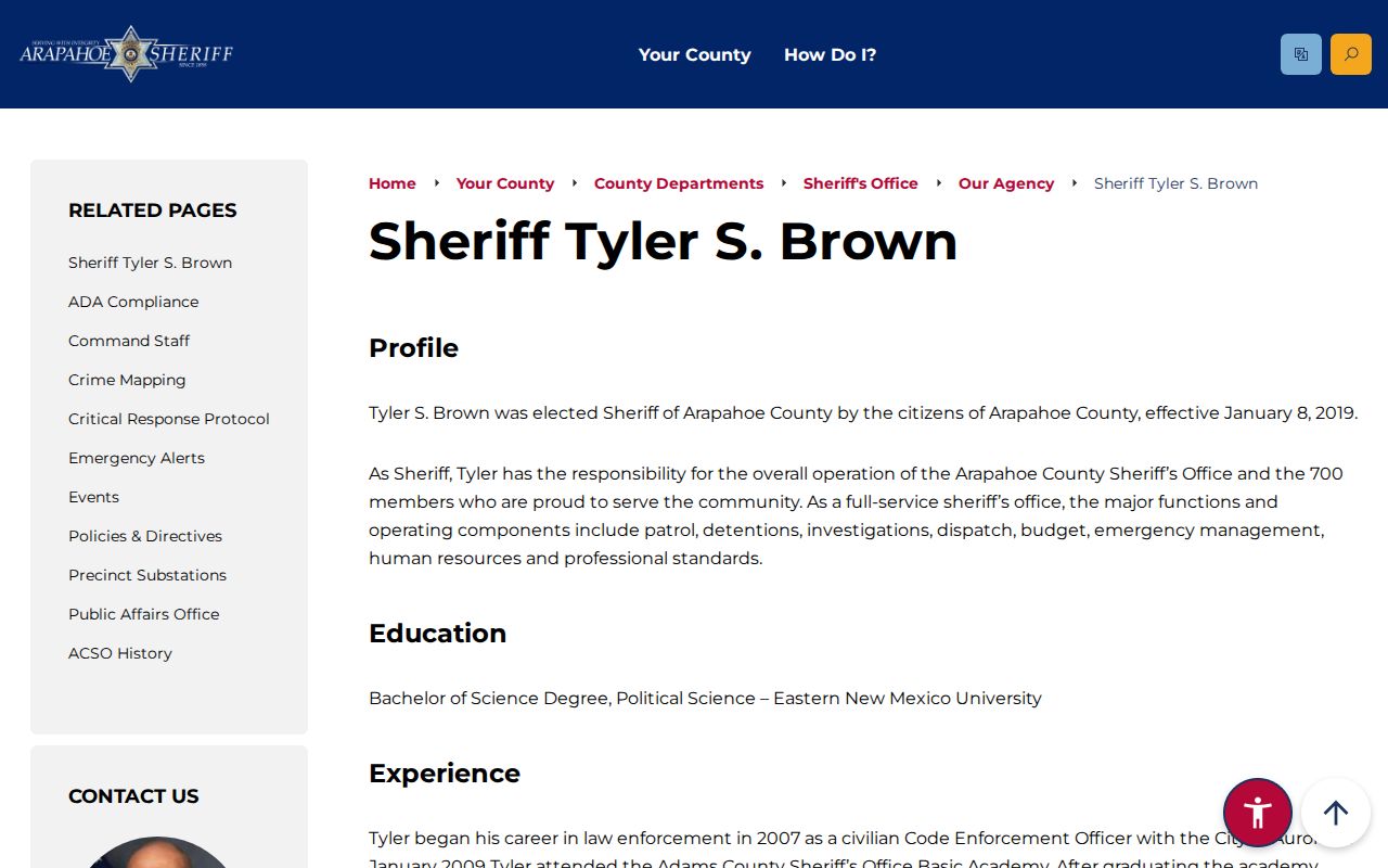 Arapahoe County criminal court records sheriff office context